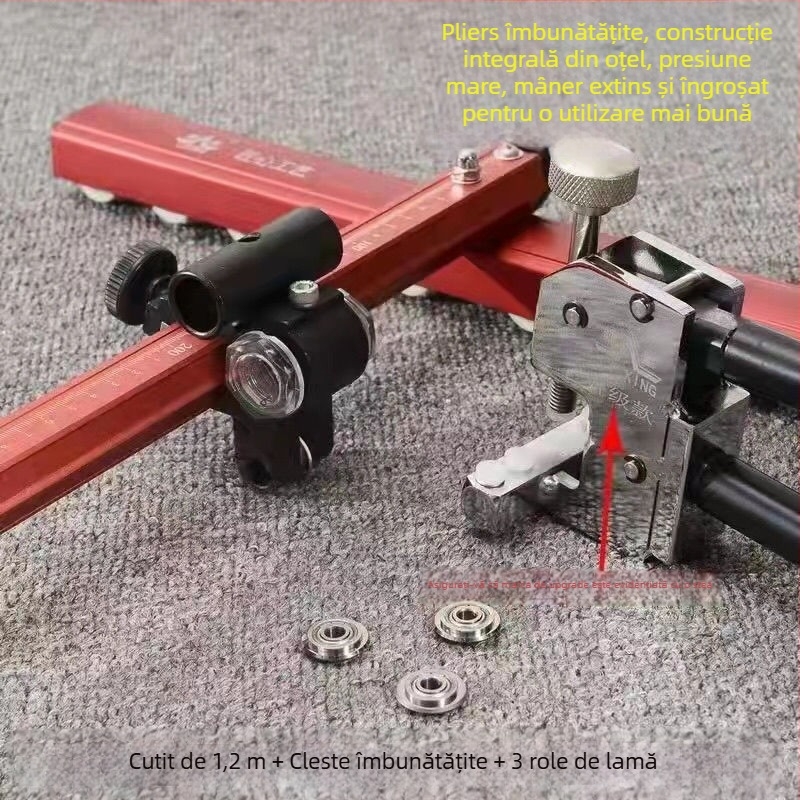 Cuțit de împingere pentru plăci, model Roller Glass Knife, unealtă de tăiere a plăcilor