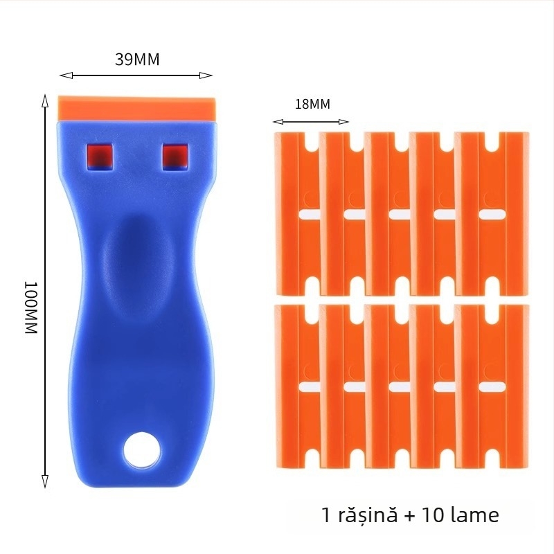Cuțit pentru îndepărtarea lipiciului — Brand Friendly, cuțit din plastic pentru îndepărtarea lipiciului, unelte manual pentru uz casnic, tip: ștergere pe o parte