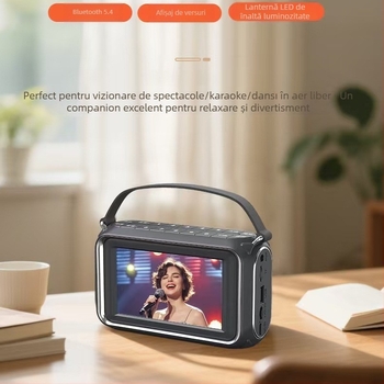 Boxă Bluetooth portabilă cu display, 2 difuzoare, 30W, Bluetooth 5.1, baterie încorporată 2000–4000 mAh, rază de acțiune 15 m