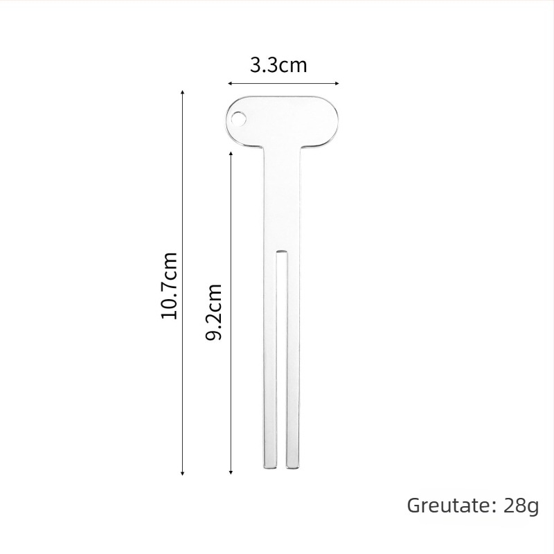 Stoarcător din oțel inoxidabil pentru pastă de dinți și cremă de mâini, manual, multifuncțional