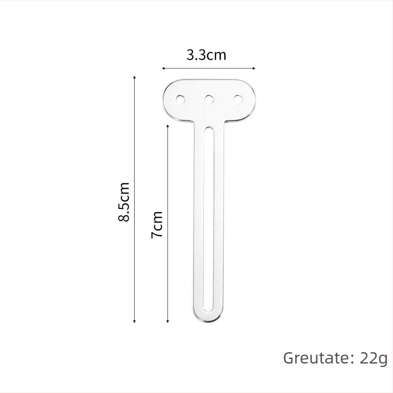 Stoarcător din oțel inoxidabil pentru pastă de dinți și cremă de mâini, manual, multifuncțional