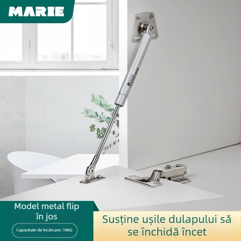 Sprijin hidraulic pentru ușile de dulap – oțel laminat la rece, Mary, pentru dulapuri, stil modern minimalist, finisaj electroplacat