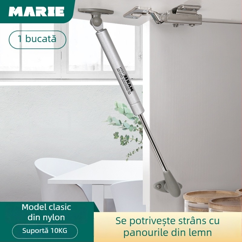 Sprijin hidraulic pentru ușile de dulap – oțel laminat la rece, Mary, pentru dulapuri, stil modern minimalist, finisaj electroplacat