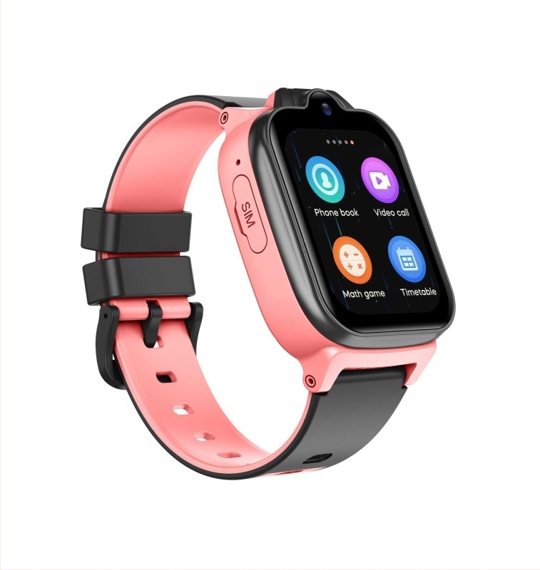 Ceas inteligent pentru copii cu conectivitate 4G, rezistent la apă, cameră 1,3 MP, baterie 700 mAh, corp din silicon — model K15pth
