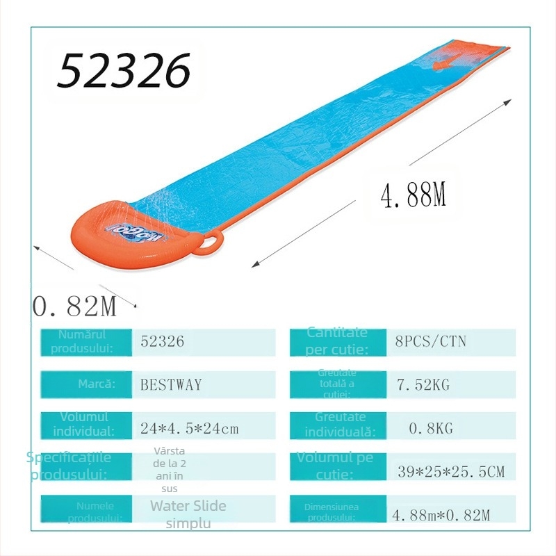 Bestway PVC jucărie gonflabilă de apă pentru trei persoane, schi nautic pentru copii 7–14 ani