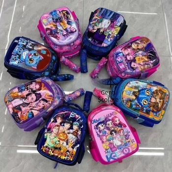 Ghiozdan pentru școala primară - ultra-ușor PU, respirabil, căptușeală poliester, Cartoon model, pentru clasele I–II