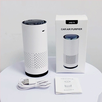 Purificator de aer auto cu ioni negativi, eliminare formaldehidă, PM2.5 filtrare, alimentare USB