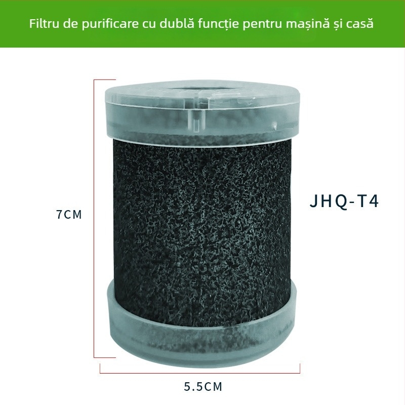 Purificator de aer auto cu ioni negativi, eliminare formaldehidă, PM2.5 filtrare, alimentare USB