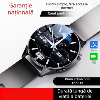 Ceas inteligent de telefon pentru elevi, compatibil Android, ecran TFT de 1,44 inch, baterie 1280mAh, rezistent la apă, cameră de 8 MP