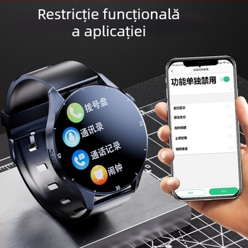 Ceas inteligent de telefon pentru elevi, compatibil Android, ecran TFT de 1,44 inch, baterie 1280mAh, rezistent la apă, cameră de 8 MP