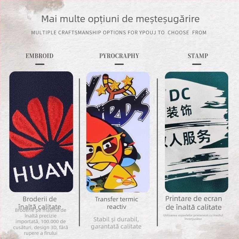 Geacă de lucru ușoară cu imprimare a logo-ului, guler înalt, fermoar, croială lejeră, impermeabilă