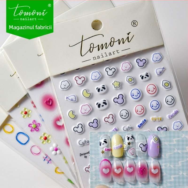 Stickere Jelly pentru unghii – ultra-subțiri, fără reziduuri; model Starry Sky; pachet 1 bucată; utilizare generală