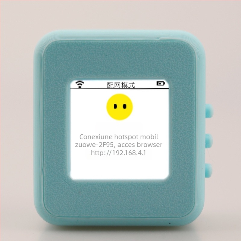 Robot AI de conversație, set cadou, versiunea 3.0; activare vocală cu cuvinte de trezire personalizate; material 3D; mufă căști + ecran rotativ controlat vocal; baterie 1200 mAh