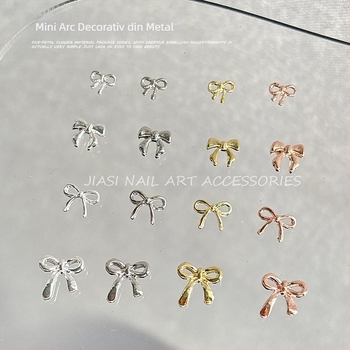 Accesorii pentru unghii cu modele de fundă și fluture, seria Alloy Butterfly, din aliaj, etichetă privată licențiată.