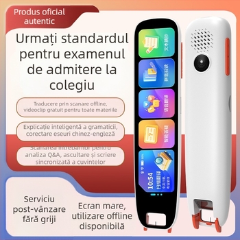 Pen de citire în limba engleză cu traducere, model A27, baterie Li-ion reîncărcabilă, MP3 audio, carcasă ABS