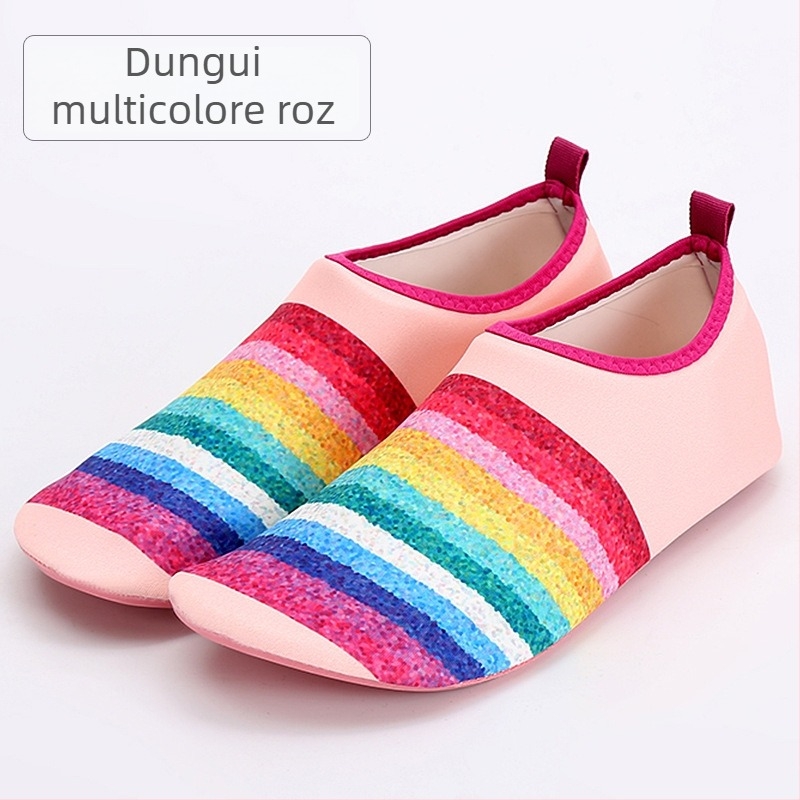 Pantofi de apă unisex pentru exterior, vară, partea superioară Lycra stretch, talpă EVA, design joasă, pentru fitness și înot în apă