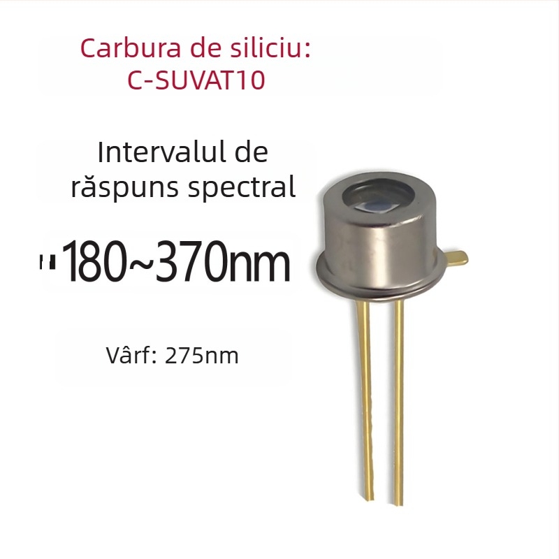 Detector ultraviolet cu fotodiodă SiC, tub UV receptor, ambalaj 3535/2835, monitorizare COD în apă medicală