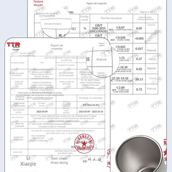 Set din două pahare din oțel inoxidabil pentru gură și periuță, 304, fără personalizare