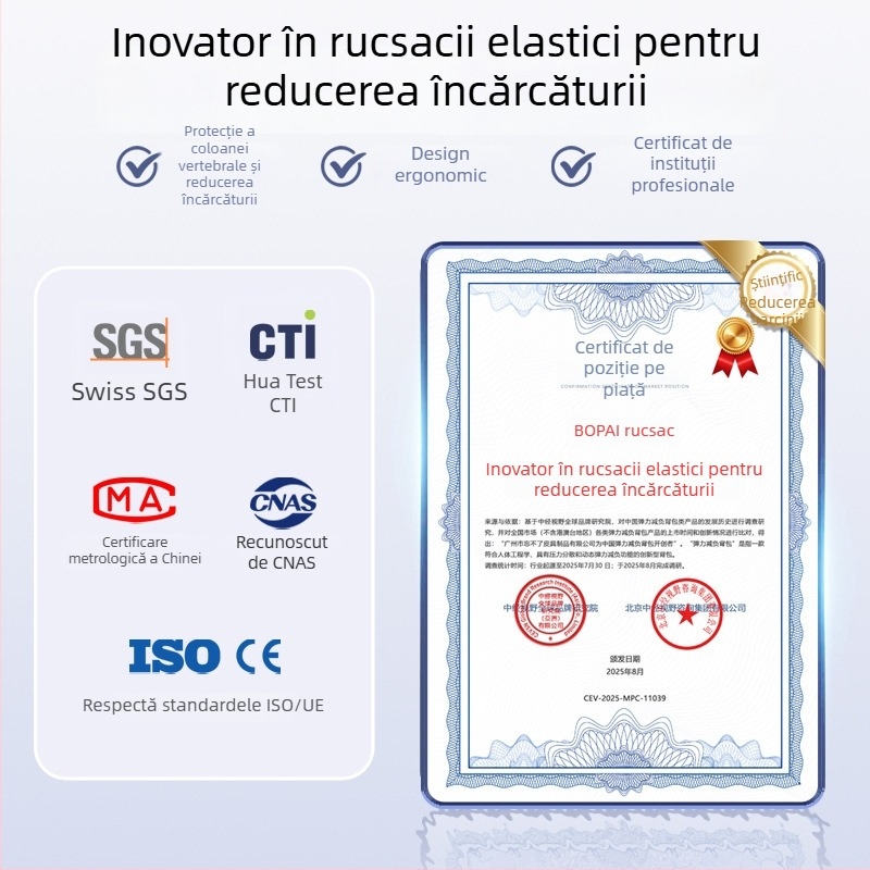 Rucsac școlar unisex pentru elevii din clasa a V-a–a VI-a | Capacitate mare, ușor, reduce încărcarea, spate ergonomic, elemente reflectorizante pentru siguranța nocturnă