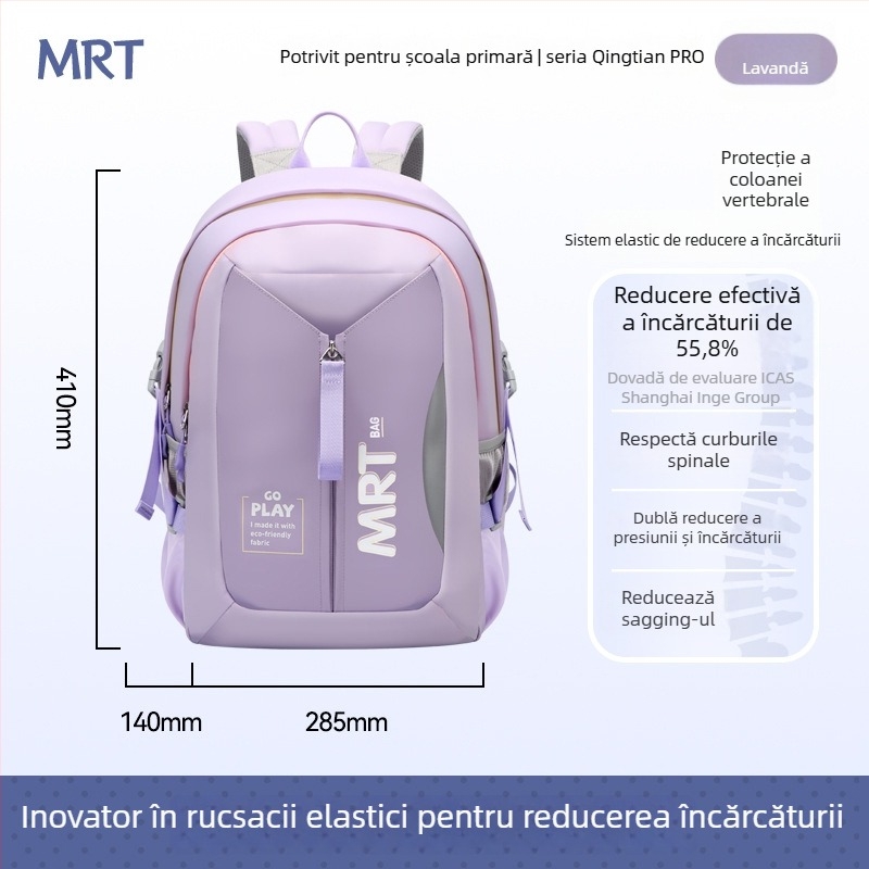 Rucsac școlar unisex pentru elevii din clasa a V-a–a VI-a | Capacitate mare, ușor, reduce încărcarea, spate ergonomic, elemente reflectorizante pentru siguranța nocturnă