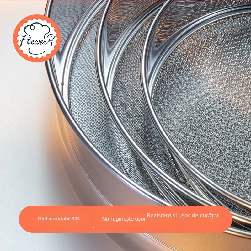 Sită de făină din oțel inoxidabil 304, ultrafin, brand Fenghe Rili, model MY, stil modern minimalist