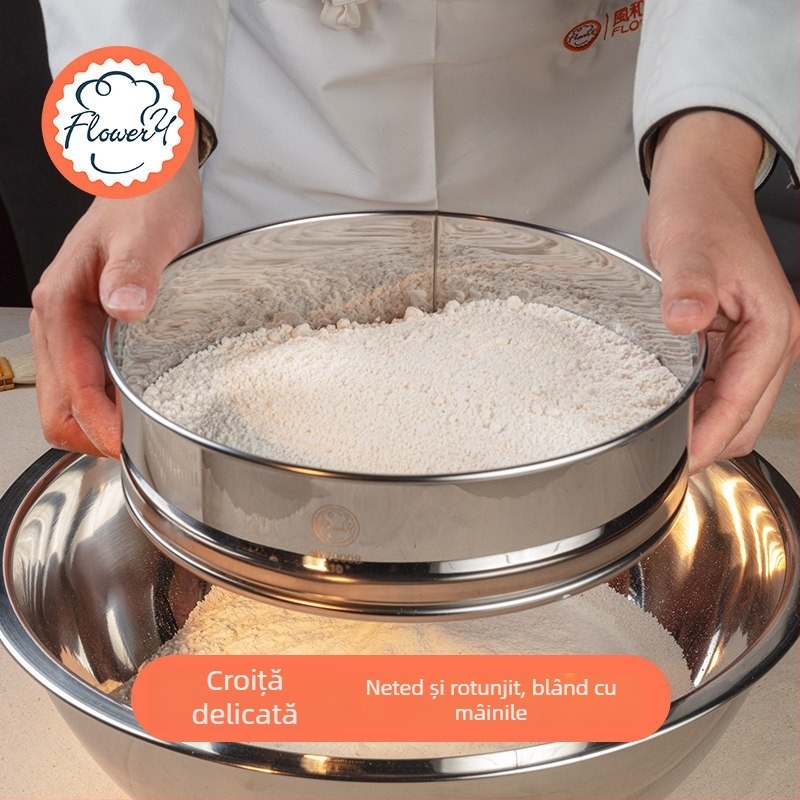 Sită de făină din oțel inoxidabil 304, ultrafin, brand Fenghe Rili, model MY, stil modern minimalist