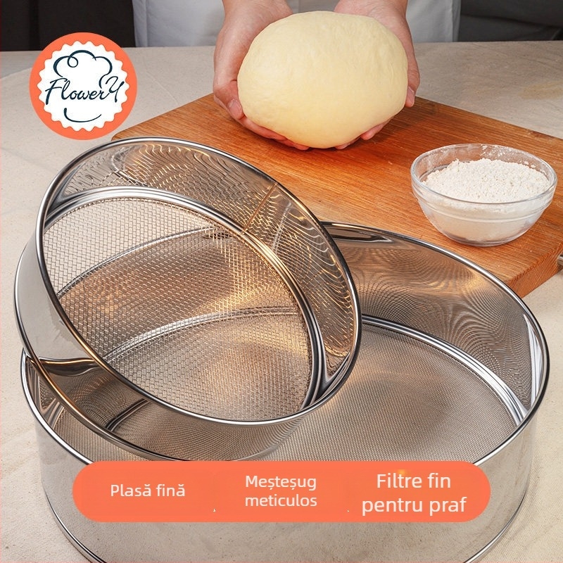Sită de făină din oțel inoxidabil 304, ultrafin, brand Fenghe Rili, model MY, stil modern minimalist