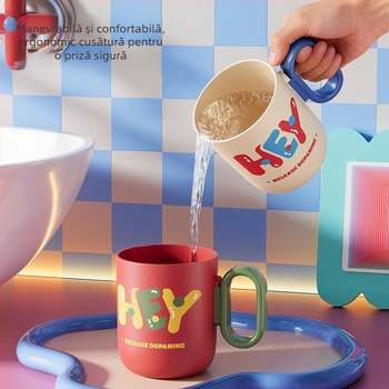 Pahar cilindric pentru periuta de dinți, PP, personalizabil, Han Shida