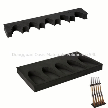 Suport din spumă EVA pentru pistoale de jucărie și înveliș interior pentru dulap de armă; densitate 70 kg/m³; material: EVA; tip produs: materiale de ambalare; configurații de carduri: 6, 2, 3 sau 4 carduri