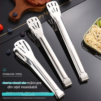 Clește pentru alimente din oțel inoxidabil 304, rezistență la temperaturi înalte, anti-ruginire, protecție împotriva arsurilor