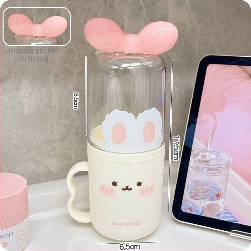 Cană de periuță de dinți cu design drăguț de desene animate - plastic, nu este importat, fără personalizare, cadou de sărbători