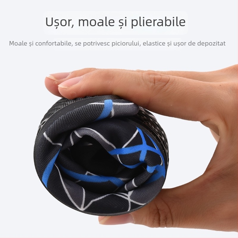 Pantofi de apă pentru bărbați – plajă, mers prin apă și snorkeling; interior din plasă respirabil, talpă din cauciuc antiaderent, partea superioară Lycra, profil redus