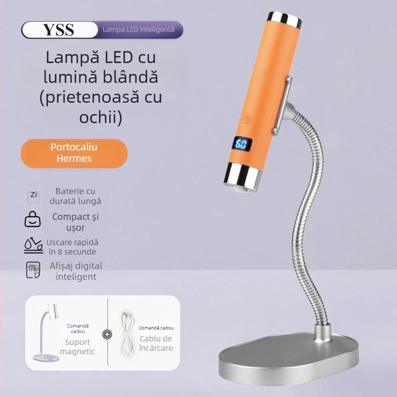 Lampă de uscare pentru unghii, inducție automată, putere mare, uscare rapidă, lampă portabilă, reîncărcabilă