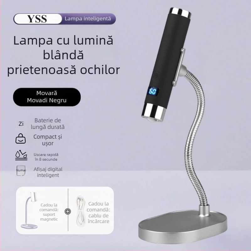 Lampă de uscare pentru unghii, inducție automată, putere mare, uscare rapidă, lampă portabilă, reîncărcabilă