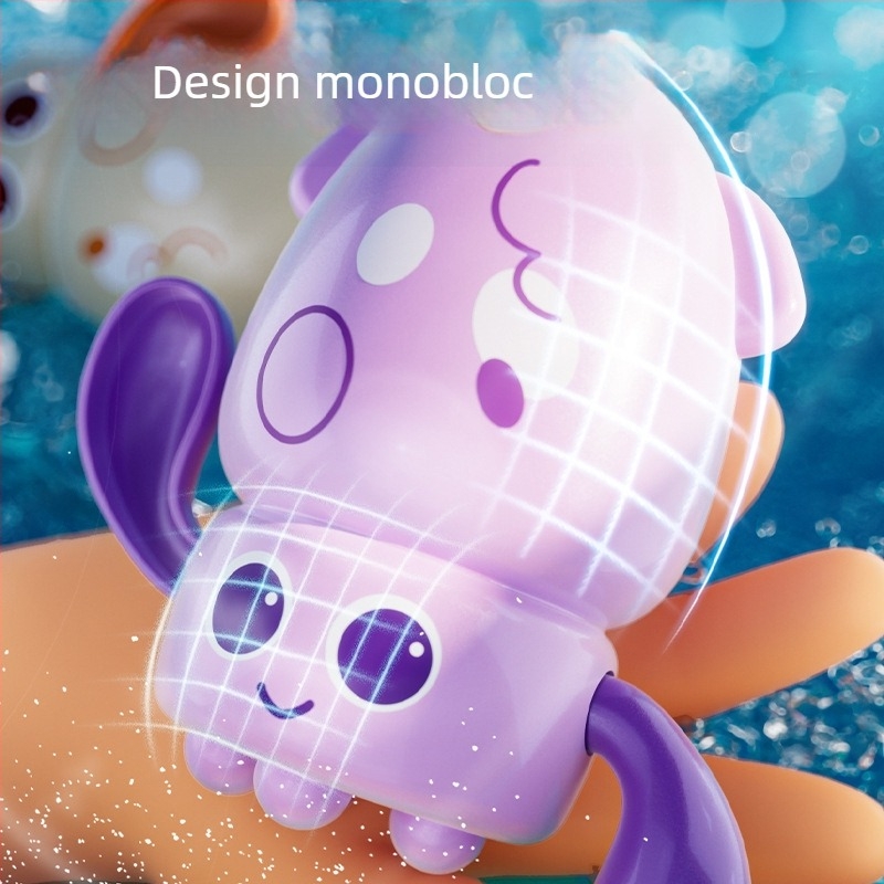 Jucărie de baie pentru copii: caracatița și rața pentru piscină, din plastic, certificat 3C, pentru vârsta 4–6 ani