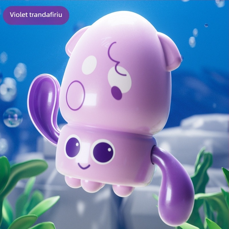 Jucărie de baie pentru copii: caracatița și rața pentru piscină, din plastic, certificat 3C, pentru vârsta 4–6 ani