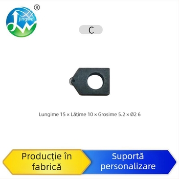 Capă de tăiere a tubului din sticlă pentru țevi curbate din cuarț/borosilicat, cu gaură, grosime de tăiere 8-12