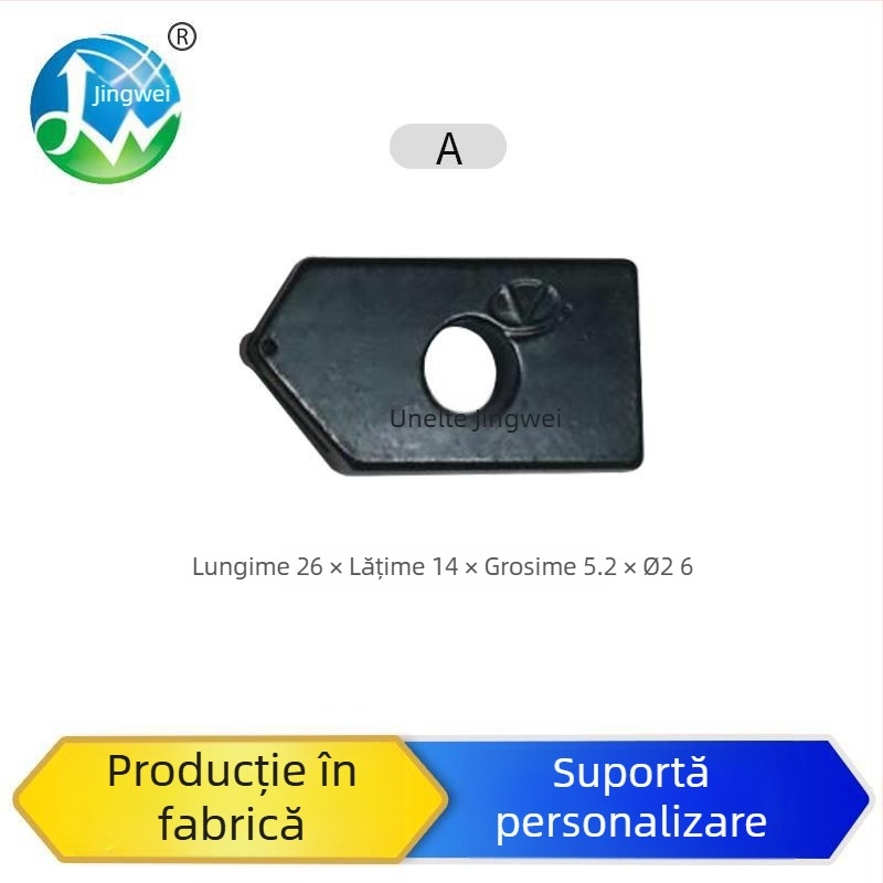 Capă de tăiere a tubului din sticlă pentru țevi curbate din cuarț/borosilicat, cu gaură, grosime de tăiere 8-12