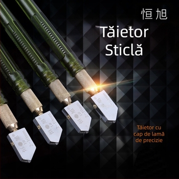 Cuțit de sticlă cu role Heng Xu — pentru sticlă, ceramică, jad și agat; Origine: Shandong