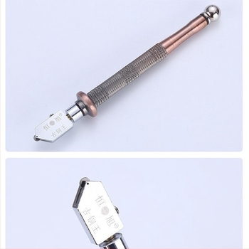 Cuțit de sticlă cu role Heng Xu — pentru sticlă, ceramică, jad și agat; Origine: Shandong