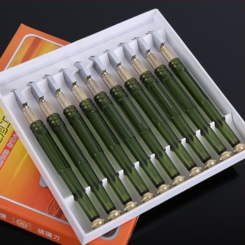 Cuțit de sticlă cu role Heng Xu — pentru sticlă, ceramică, jad și agat; Origine: Shandong