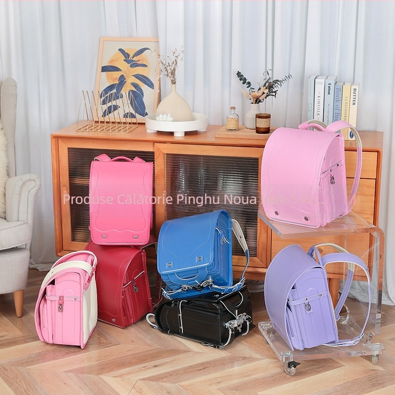 Rucsac școlar unisex pentru clasa întâi cu protecție a coloanei și reducere a încărcării, PU material, impermeabil, respirabil, rezistent la uzură, anti-furt