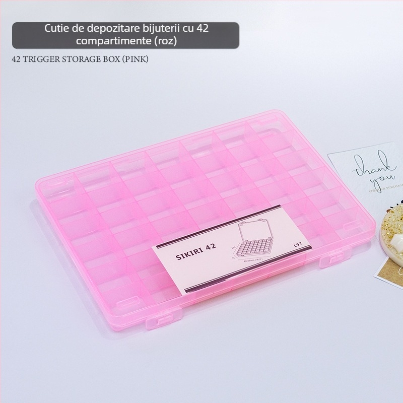 Cutie de bijuterii pentru unghii, din plastic, GNDG, greutate netă 1026 g