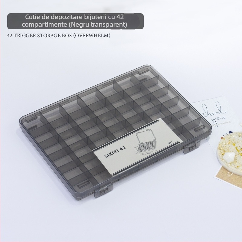 Cutie de bijuterii pentru unghii, din plastic, GNDG, greutate netă 1026 g