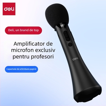 Amplificator portabil de karaoke cu microfon încorporat — model L-698, 15W ieșire, baterie detașabilă, autonomie peste 12 ore, alimentare 5V