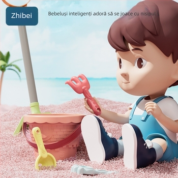 Jucării de plajă pentru copii: unelte de săpat în nisip, joacă în apă, plastic, Zhibei (material: plastic; marcă: Zhibei; vârstă: 0–3 ani; categorie: jucării de plajă; pentru joacă în apă)