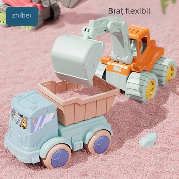 Jucării de plajă pentru copii: unelte de săpat în nisip, joacă în apă, plastic, Zhibei (material: plastic; marcă: Zhibei; vârstă: 0–3 ani; categorie: jucării de plajă; pentru joacă în apă)