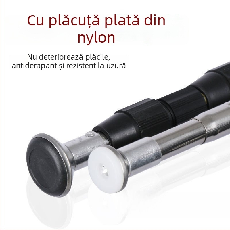 Bară telescopică din oțel inoxidabil pentru uscat haine pe balcon