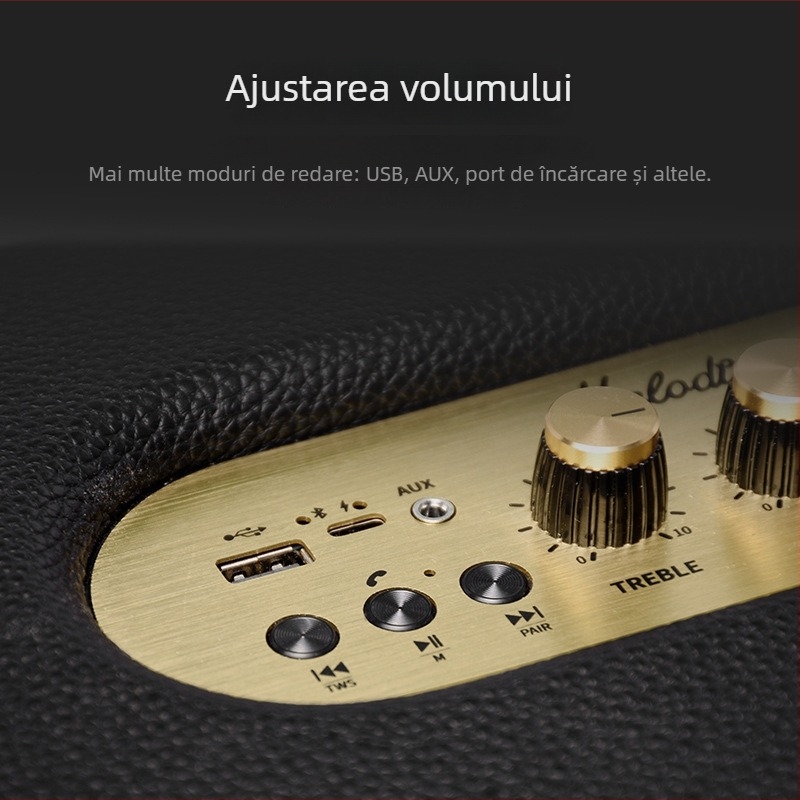 MELODIC Melody Rose 03 Boxă Bluetooth wireless cu microfon karaoke — pentru exterior, portabilă, 4 difuzoare, baterie 6000mAh, Bluetooth 5.3, 130W, 60Hz-15kHz