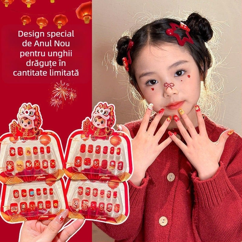 Stickere pentru unghii pentru copii - Model prințesa, Stil Crăciun, Număr de producție ym4748